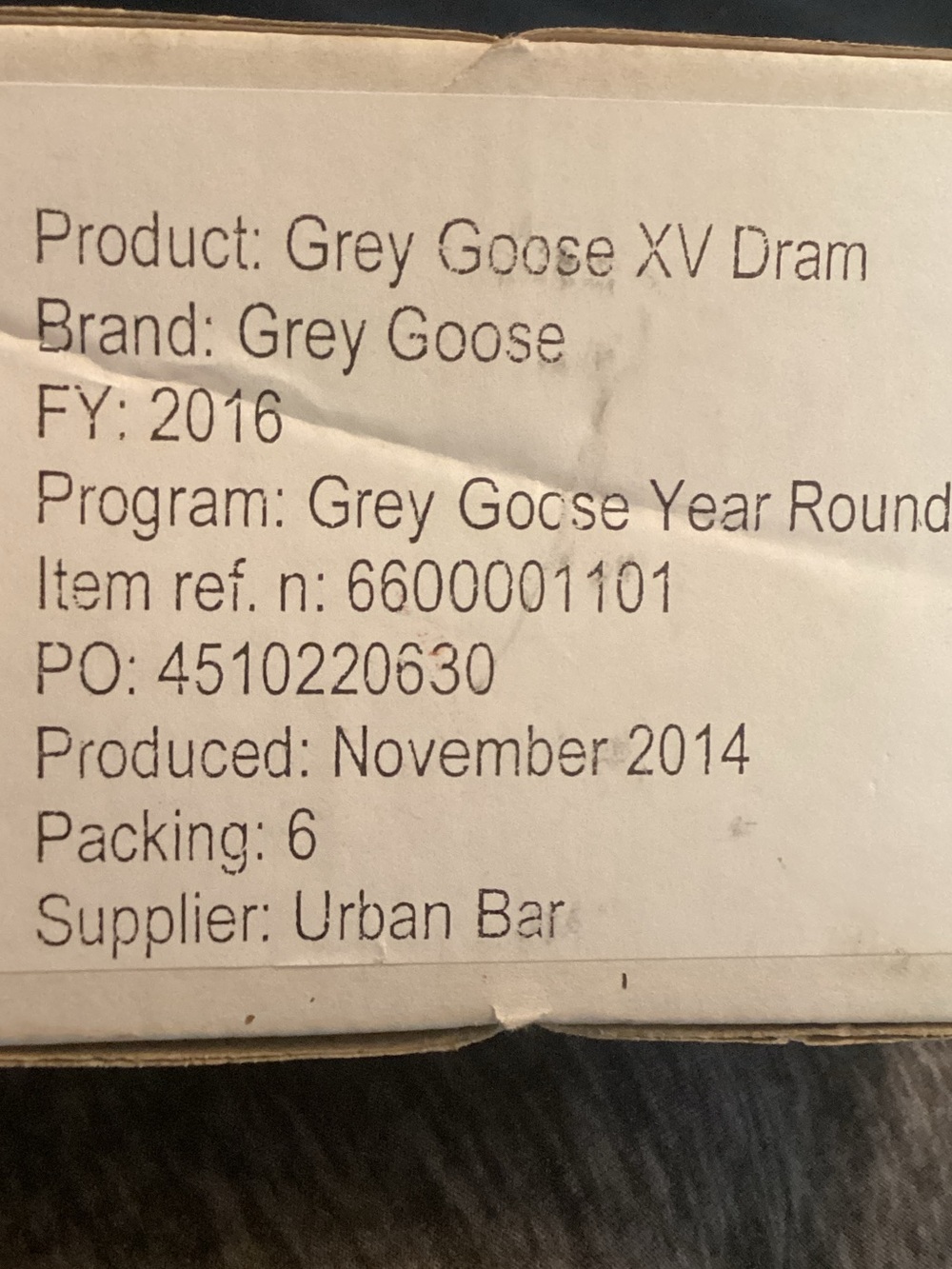 Grey Goose XV Dram Glassware - Clear Glass - Grey Goose